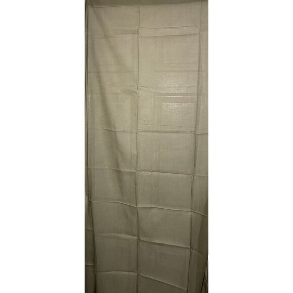 Pottery Barn Sheer Curtain Panels Classic Voile Drapes Set 2 Green 44x84 Pair - Picture 2 of 7
